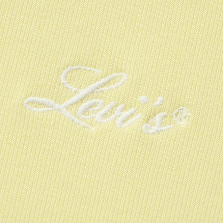 Levis Comfortable Simple Spliced Knit Casual Round Neck Short Sleeve T-Shirt Women Tops 003SL-0000