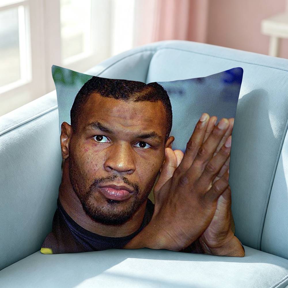 Iron Mike Tyson Knockout King Pillow Case Square DoubleSided Sofa Cushion Cover Bedroom Bedside Pillow