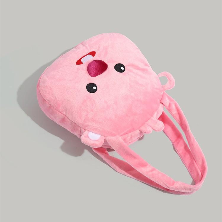 New Cute Little Beaver Ruby Loopy Internet Celebrity Plush Handbag Large Capacity Casual Versatile Shoulder Bag