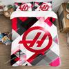 Queen Bed Comforter Sets Duvet Covers Bedding Set Double Size Pillowcase H-Haas Racings Fashion Quilt Cover Set Art Linen Home02