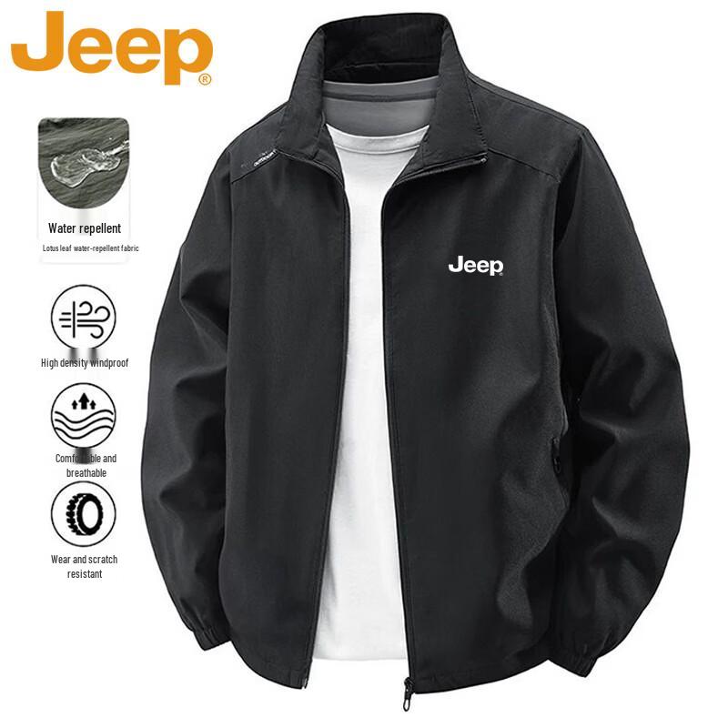 Jeep Men's Casual Stand-Collar Spring/Autumn Jacket