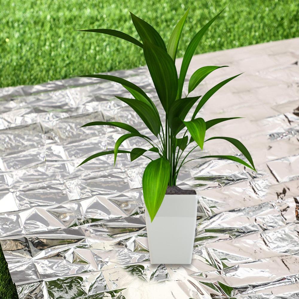6PCS 210 X 130 Cm Plant Reflective Film High Reflectivity Keep Warm Greenhouse Covering Foil Foldable Silver