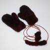 New Knitted Natural Mink Fur Gloves Women Winter Warm Good Elastic Mink Fur Mittens Russian Female Genuine Fur Glove