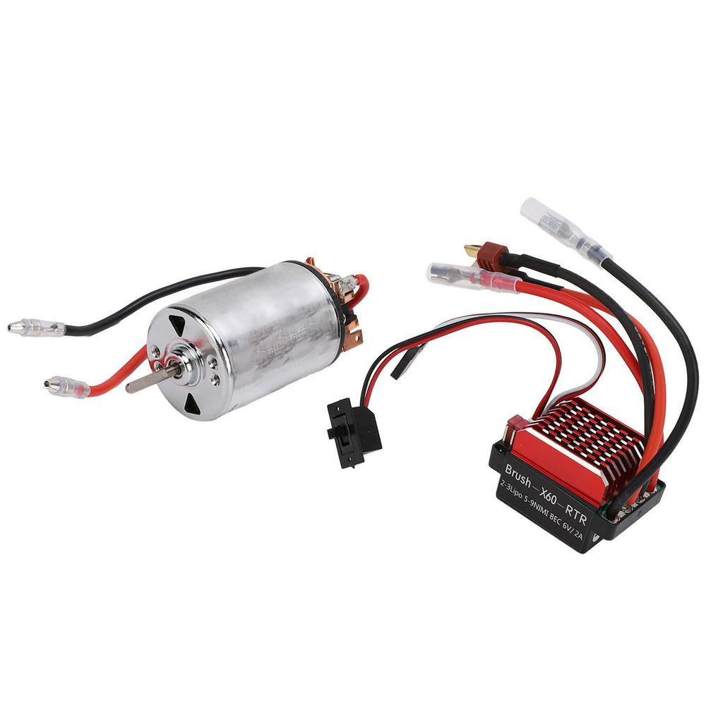 550 Brushed Motor Low Noise High Torsion High Anti Interference Bidirectional Bearing 60A Brushed with T Plug RC Car