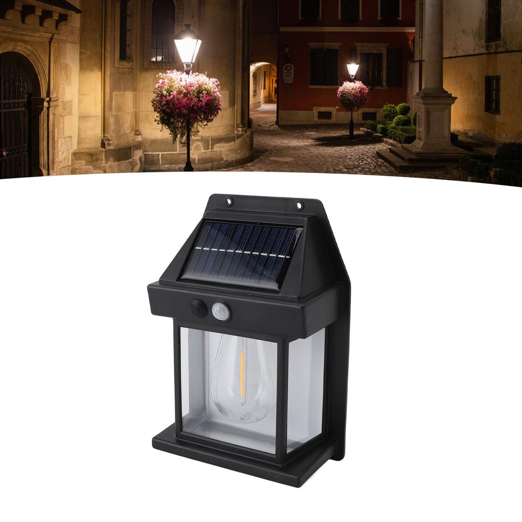 Solar Sensor Motion Wall Lights Waterproof Weather Resistant 3 Speed Cordless Solar Wall Lamps Porch Lanterns