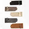 Soft Winter Suede Gloves Velvet Women Cycling Mittens Gift Pu Leather Gloves  Autumn