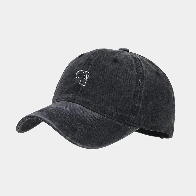 

Spring and Summer Cotton Cartoon Embroidery Casquette Baseball Cap Adjustable Outdoor Snapback Hats for Men and Women 201 56-60cm adjustable& 8Y чорний