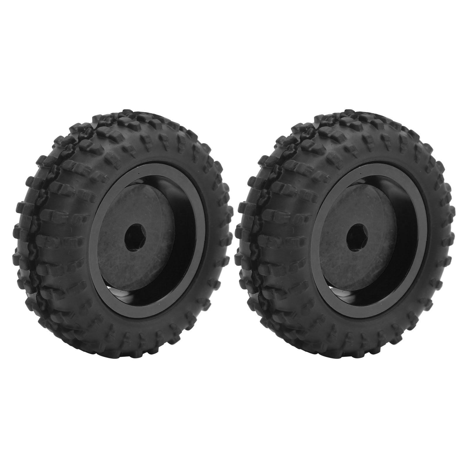 

D12005 52мм Гума для RC-автомобіля Гума Алюмінієвий сплав Протиковзкі шини для WPL D12 110 RC Вантажівка(Чорний BL )