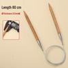 Bamboo & Stainless Steel Circular Knitting Needles - Handmade Tools for Sweater, Yarn, Crochet, and Straight Needles.