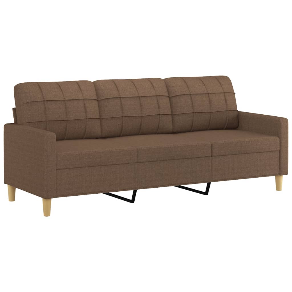 Vidaxl 4-Cz. Relaxation Set With Cushions, Brown, Fabric