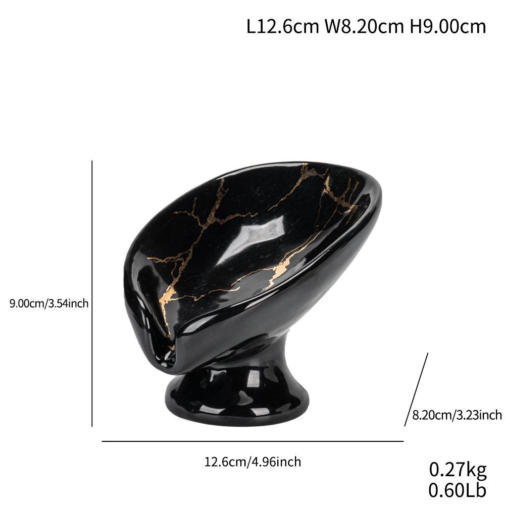 Modern Minimalist Ceramic Soap Dish - Decorative Tray and Water Filter Holder