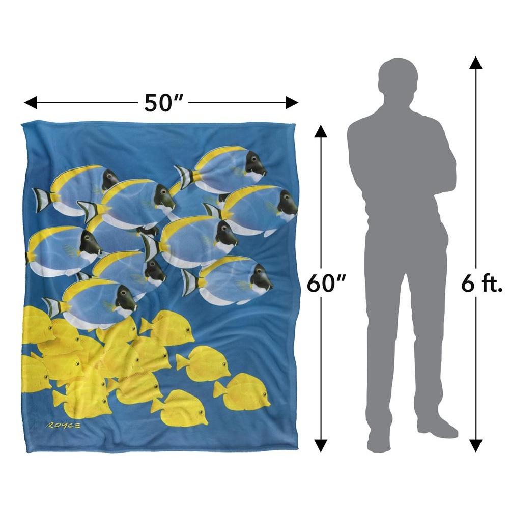 Royce McClure Tang Silky Tropical Fish Supersoft Blanket