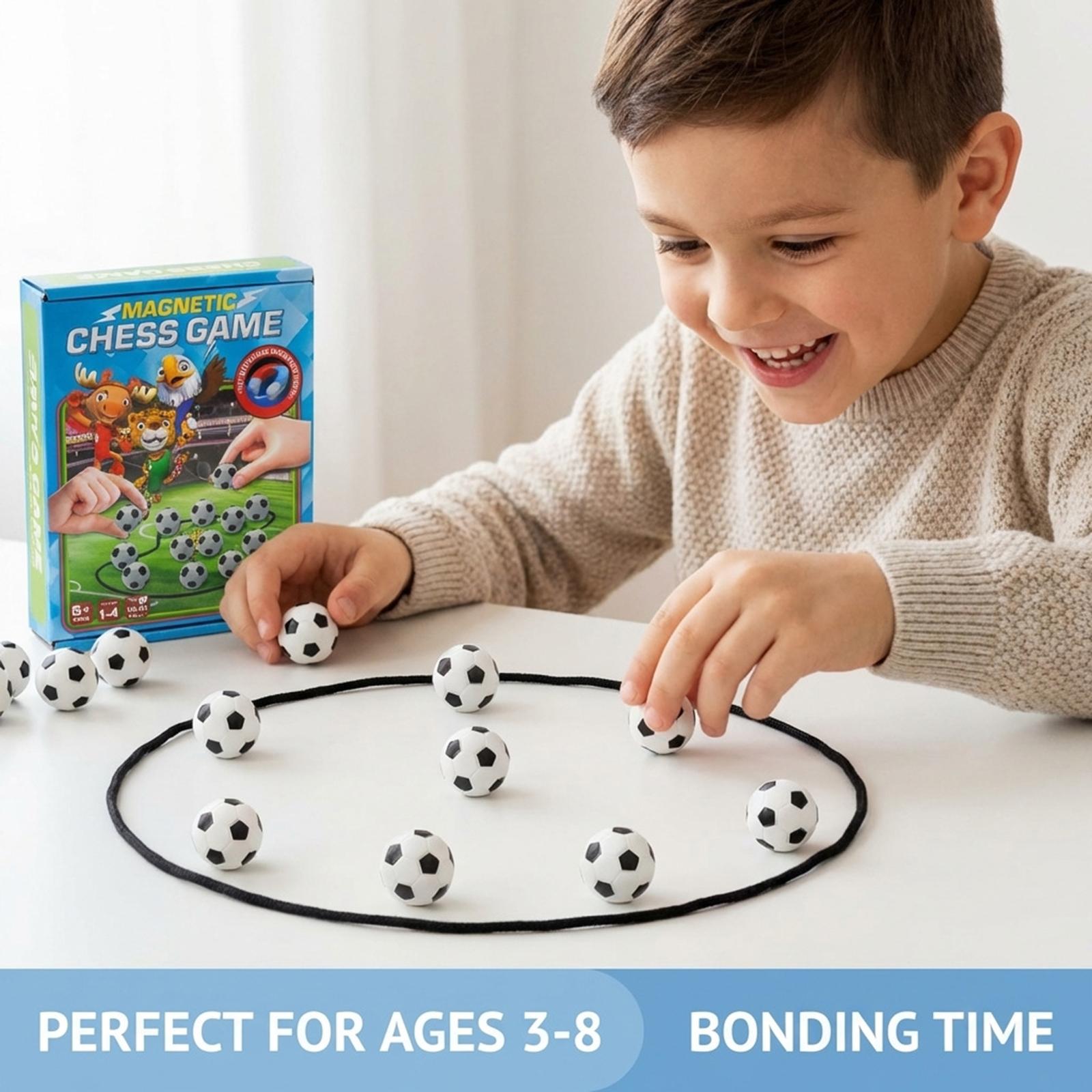 

Soccer Magnetic Game, Educational And Stress Relieving Desktop Toy For Children one size