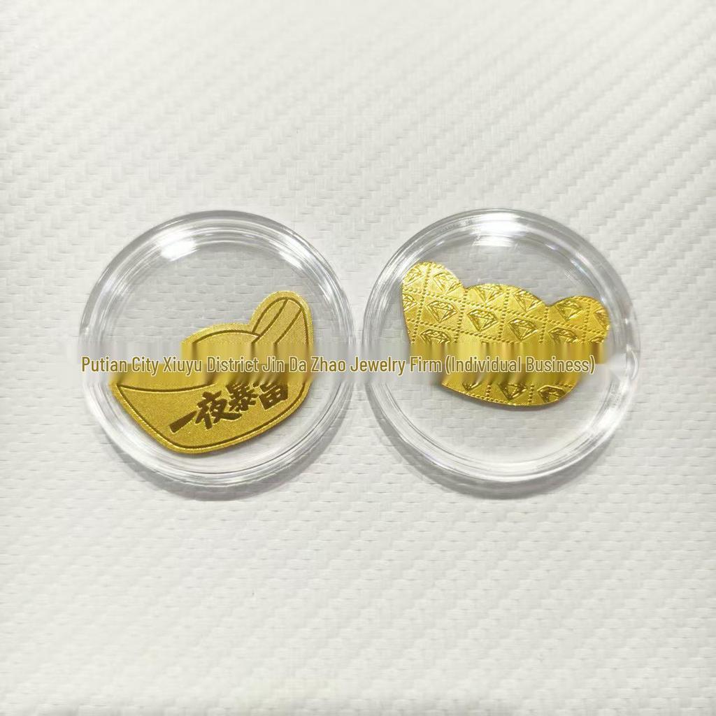 Year of the Horse Gold Mobile Sticker: Wealth & Prosperity Gift with Gold Leaf Design