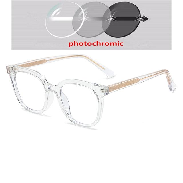 0 -0.5 -0.75 To -6.0 Anti Blue Rays Aspherical Lens Leopard Frame Oval Minus Diopter Glasses Unisex TR90 Prescription Spectacles