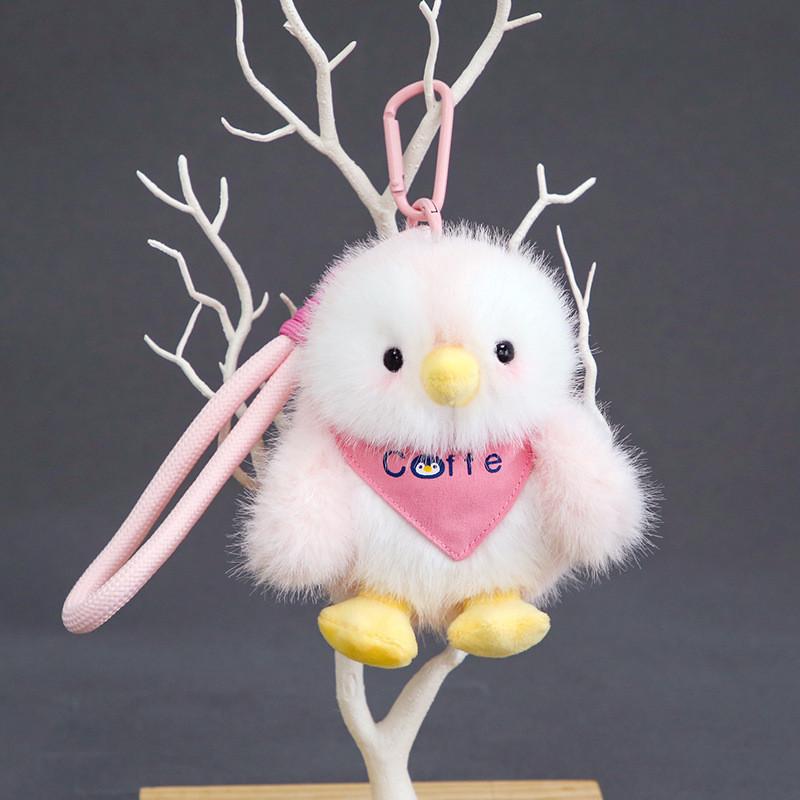 

Шарф с буквами Пингвин Плюшевая Брелок-Игрушка С Мягким Коротким Мехом Для Девочек Подарок И Украшение Сумки розовый