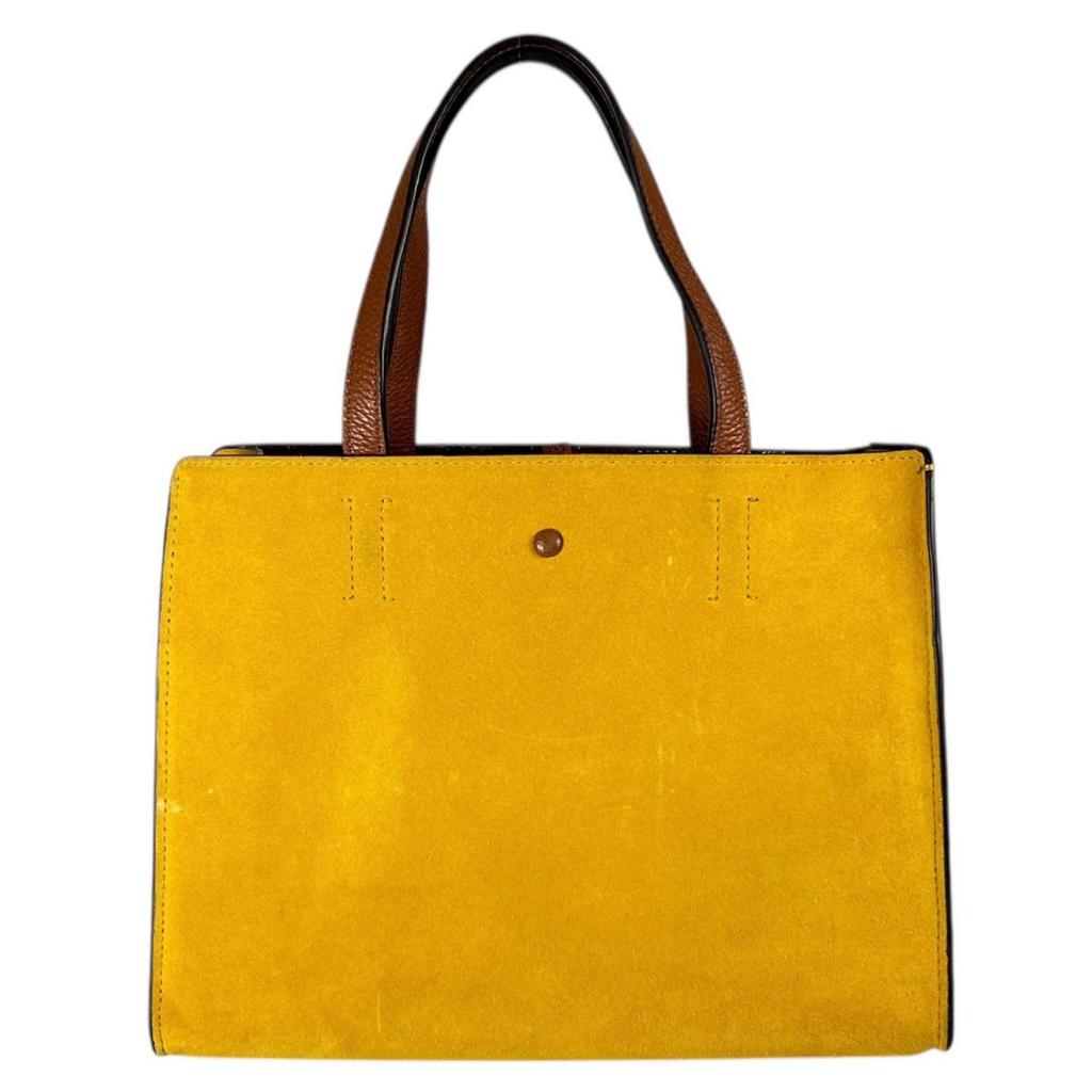 Kate Spade Sam Suede Shoulder Bag Handbag Suede yellow Women Used
