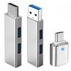 3pcs USB Adapter Kit - USB 3.0 Hub Type C To USB Adapter USB-C Male To USB A Female OTG Splitter Extension - Universal Compati 3