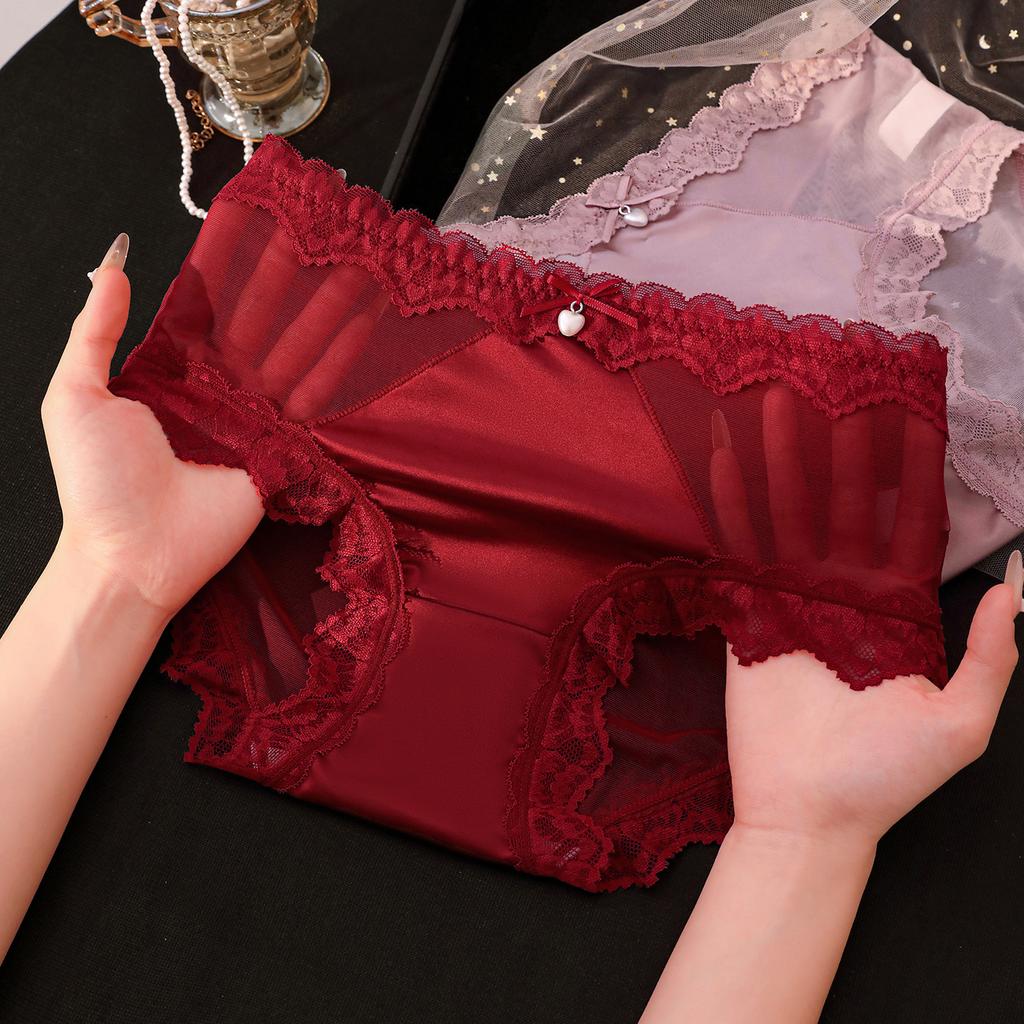Slip a Triangolo Sexy da Donna Estivi in Pizzo a Rete Leggera Puro Desiderio