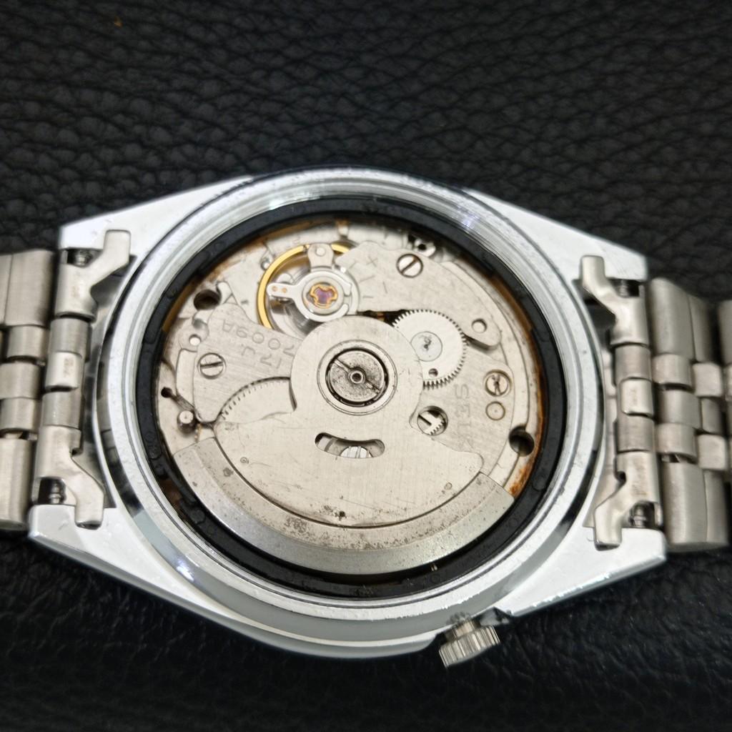 VINTAGE REFURBISHED SEIKO 5 AUTOMATIC JAPAN MENS YELLOW DIAL WATCH a445965-1