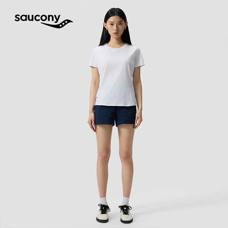 SAUCONY Women's Crew Neck Short Sleeve Sports Knit Top