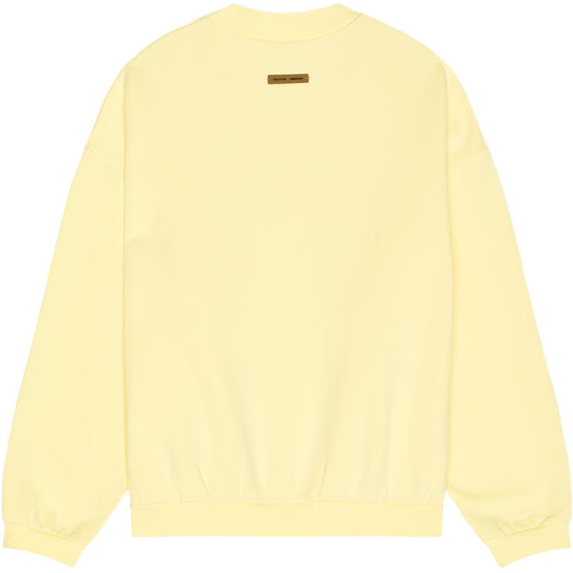 Fear of God Essentials 90s Crewneck Sweatshirt Garden Yellow Unisex Tops 192SP256558F