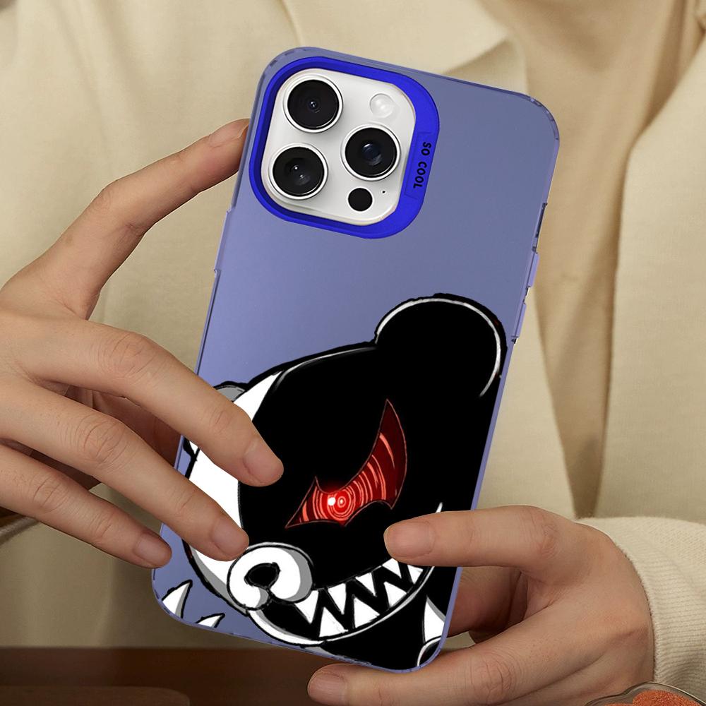 Danganronpa Junko Enoshima Monokuma Phone Case For IPhone 16 15 14 13 12 11 Pro Max X XR XSMAX Plus Matte Shockproof Back Cover