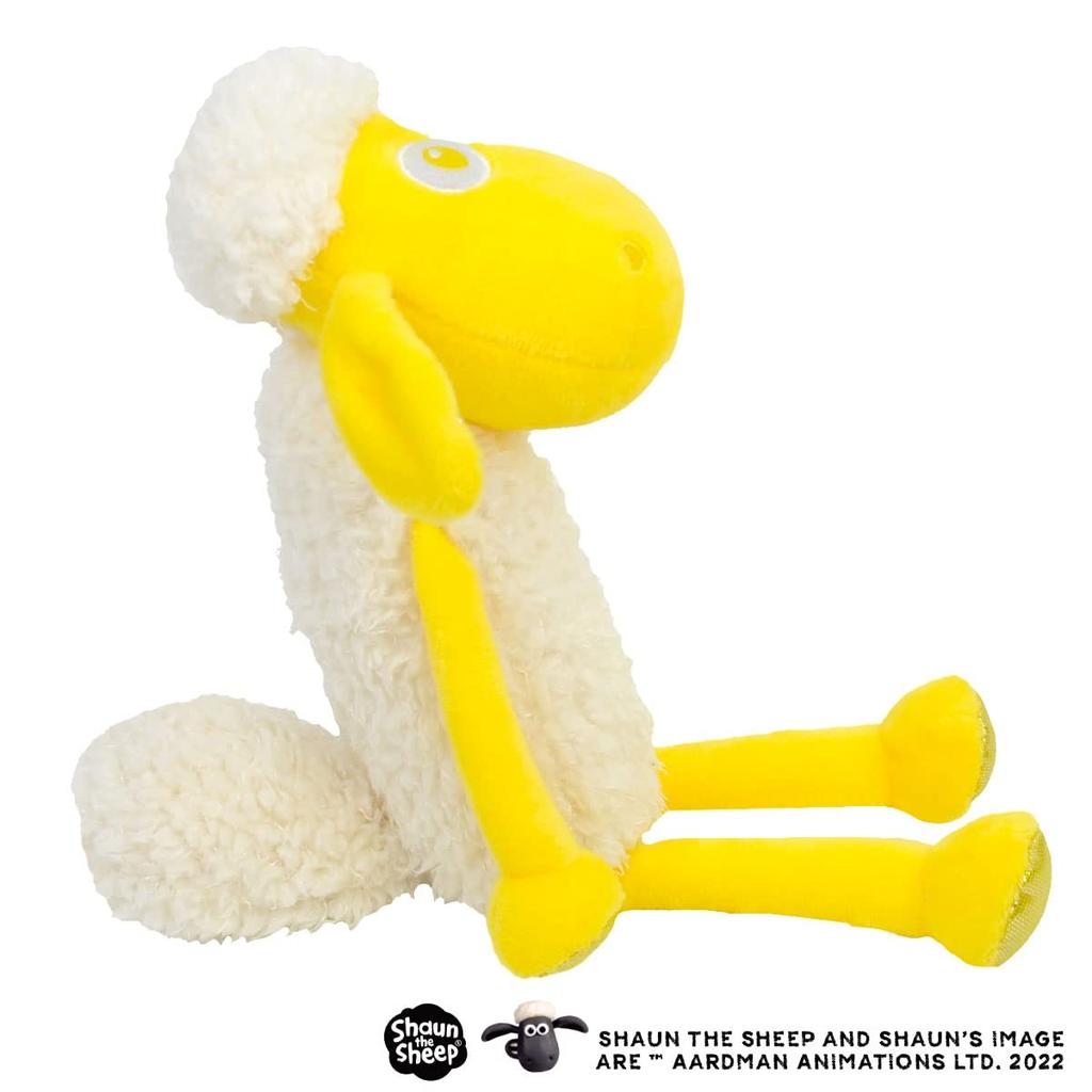 [NICI] Shaun the Sheep Plush Toy 25cm Limited Edition Color 15th Anniversary YellowGlitter