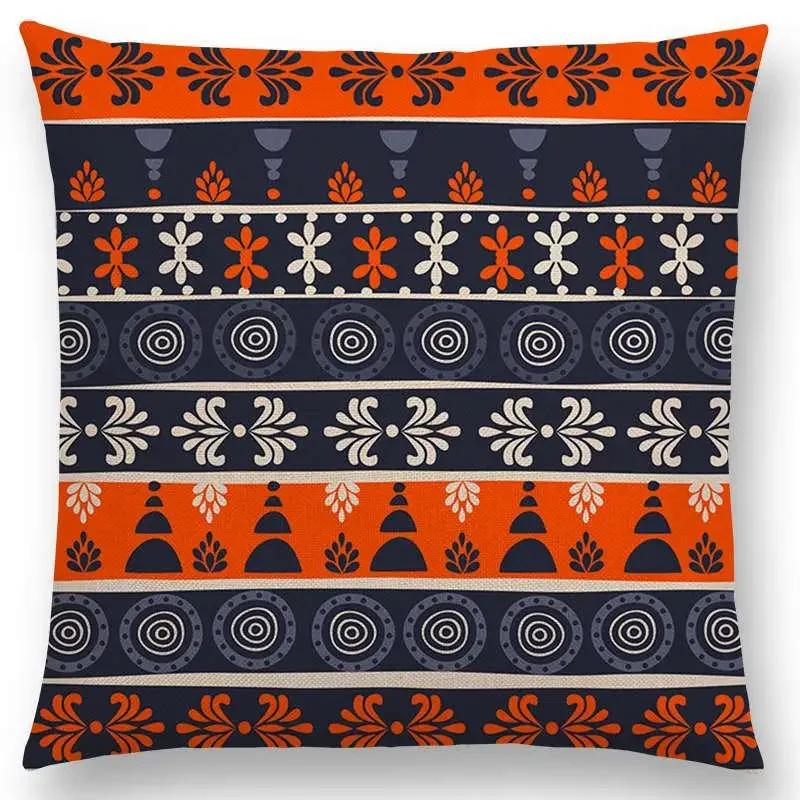 Newest Bohemia Cushion Cover Vintage Pattern Ethnic Striped Navajo Arrow Sofa Throw Pillow Case