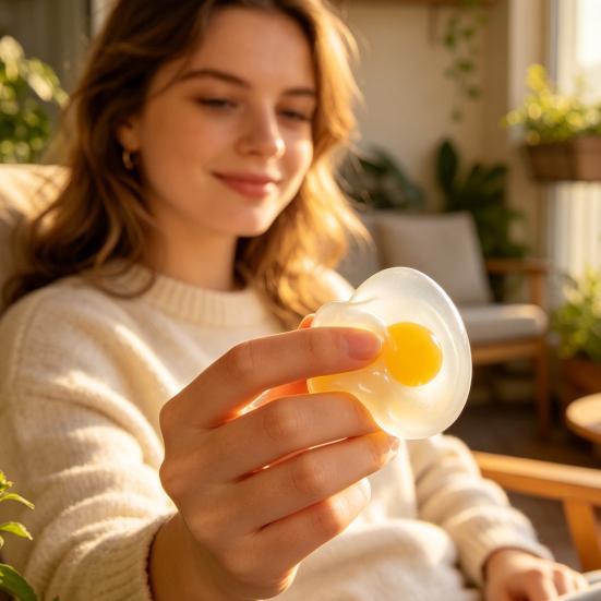 Boredom Relief Stress Ball Transparent Egg Toy, Clear Squeeze Fidget Durable Squeezing Toy Sensory for & Anxiety Relieving