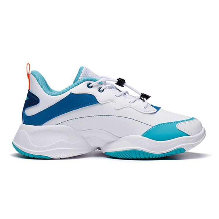 Li Ning Evo Transformation Low Top Sports Casual Shoes Kids Sneakers White Blue YKCS126-17
