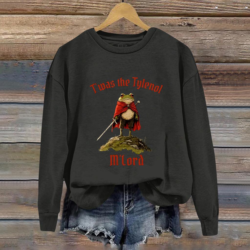 Women's Fashion Daily Versatile Casual Sweatshirts Long Sleeve Round Neck Top Sweatshirts