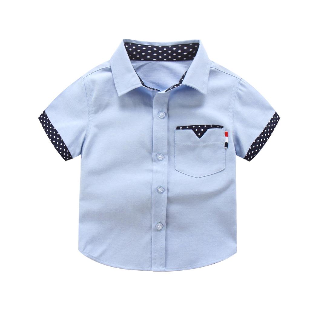 Trendy Boys' Summer Short-Sleeved Casual Shirt