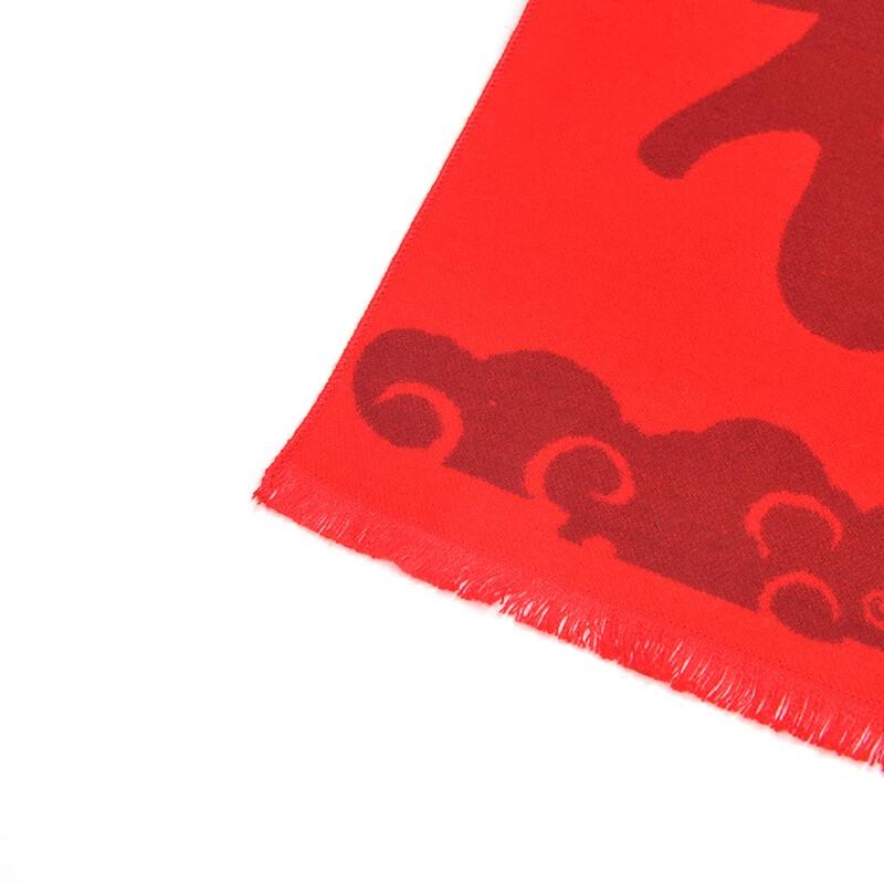 Aisiyalan Chinese Red Modal Celebration Scarf