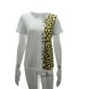 Leopard Print Round Neck Top: Elegant Short Sleeve T-shirt for Women, Casual Spring and Autumn Style 2025