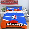 3pcs Duvet Cover Set (1*Duvet Cover + 2*Pillowcase, Without Core), Custom Name basketball Pattern Bedding Set, Home Bedroom Decor Gift