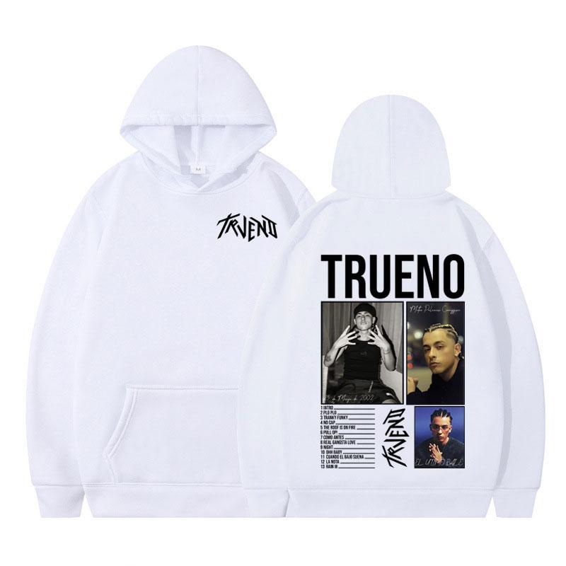Rapper Trueno Album Tour Merch Hoodie Men's Women Harajuku Long-sleeved Hip-hop Autumn Winter Loose Casual Oversized Pullover