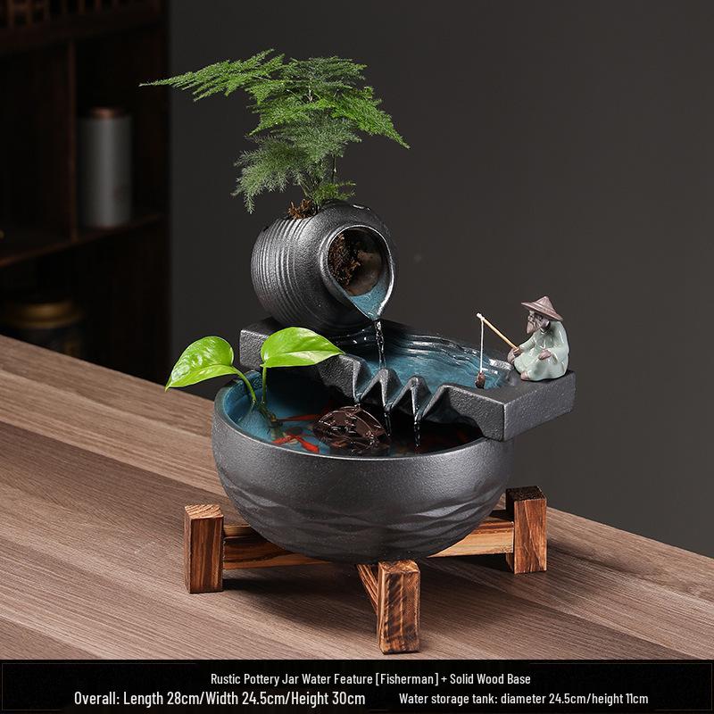 Feng Shui Flowing Water Ball Fountain for Living Room or Desktop Decor