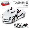 Modello di auto sportiva in lega Benz SLR Roadster 1/32, pressofuso, in metallo, giocattolo, modello di auto, simulazione, suono, luce, collezione, regali per bambini