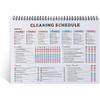 Adhd Cleaning Planner,Editable Home Cleaning Plan,Daily,Weekly, Monthly,Yearly Cleaner Schedule and Checklist,Adjustable Clean Up Household Chores
