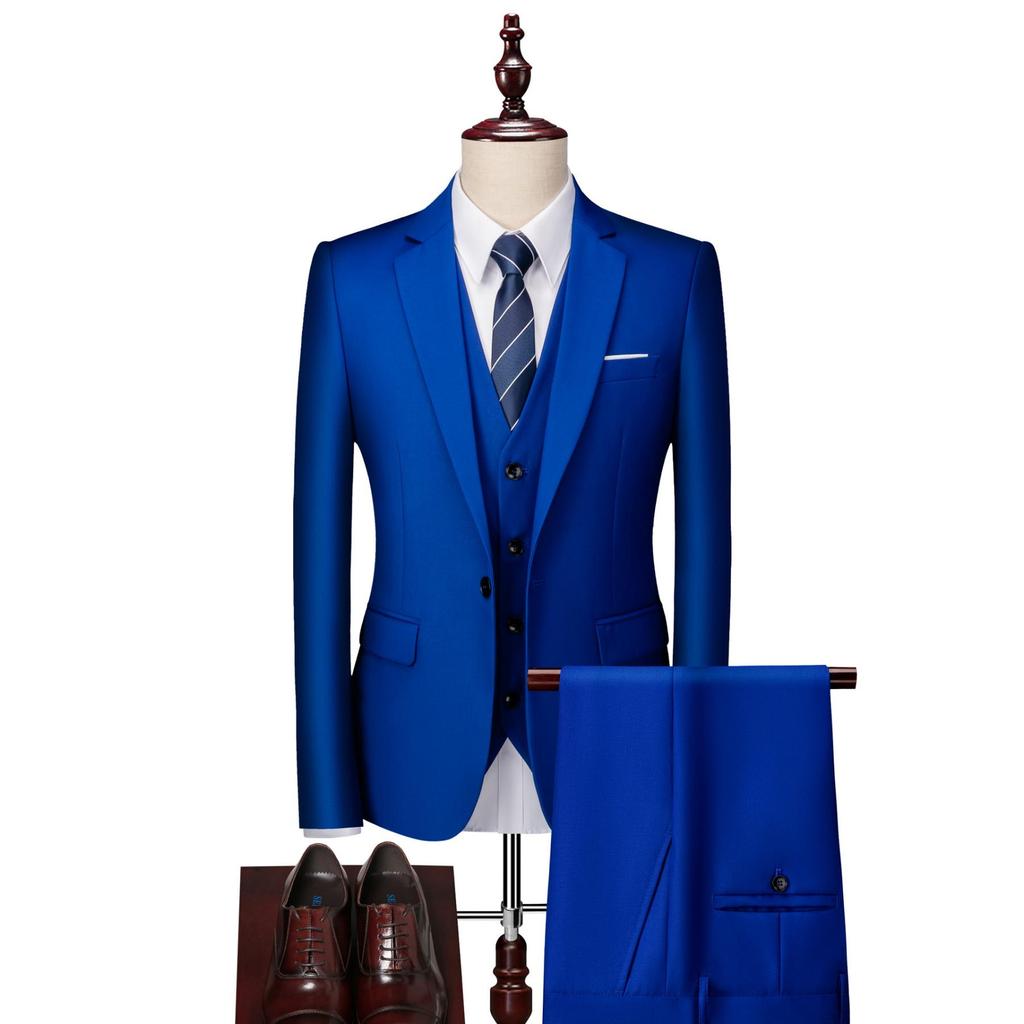 Herrenbekleidung Herren Business Casual Anzug Anzug Hochzeit Bräutigam Anzug Dreiteiliger Anzug Anzüge und Blazer