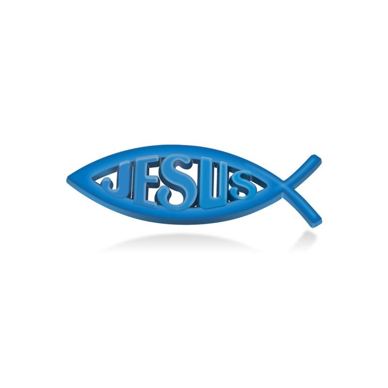 

1Pc Universal Auto Decor Chrome Metal Jesus Christian Fish Symbol Car Sticker Rear Trunk Emblem Car Body Decoration Accessories