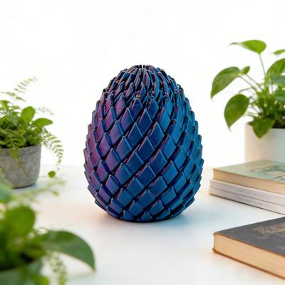 3D Printed Twisting Egg Toy Stress Relief Spiral Egg Toy Articulated Rotating Egg Fidget Spinner Desk Toy Easter Basket Stuffers Party Favors