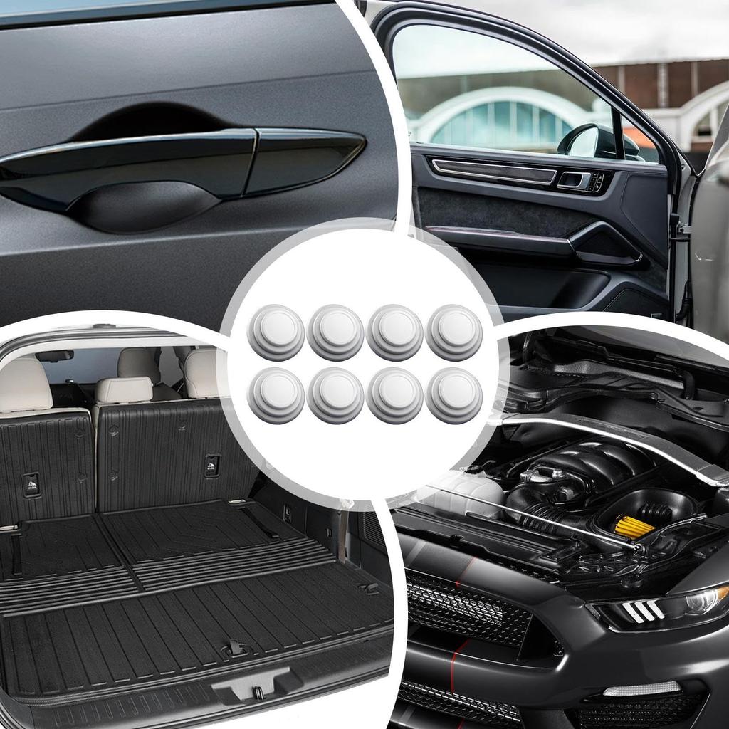 Car Door Cushion, 8 Pcs Sound Insulation Shock Absorber Gasket, Adhesive Door Shock Absorber,
