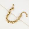 Custom Gold Plated Stainless Steel Jewelry Fashion Chunky Oval O Link Chain Bracelet
