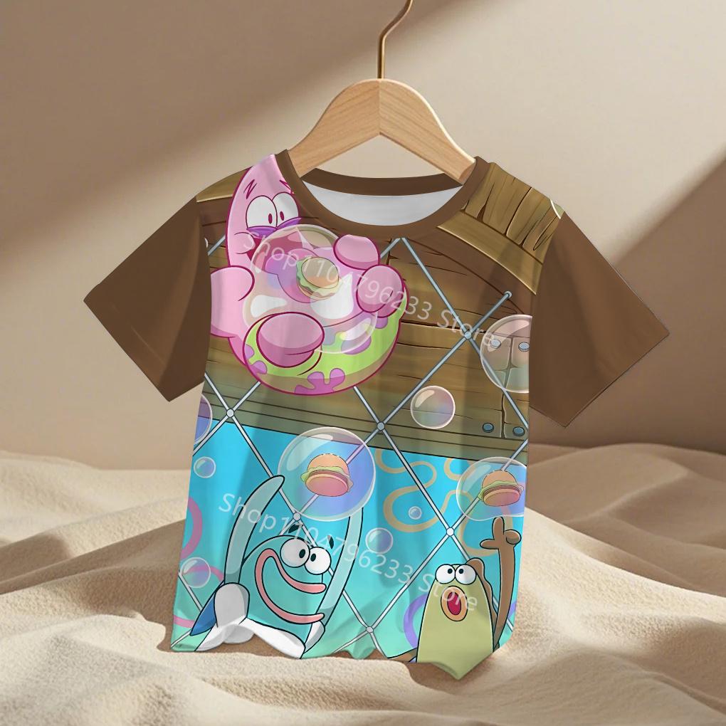3D Print Cute Cartoon Spongebobs Men Women Clothes Boy Girl Child TShirt Top Tee  Adult Children's Parent Child T Shirts
