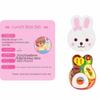 Rabbit Shape Food Feeding Toy Simulation Model Early Education Lunch Box Pudding Toy Role Play Kawaii Play House Toys