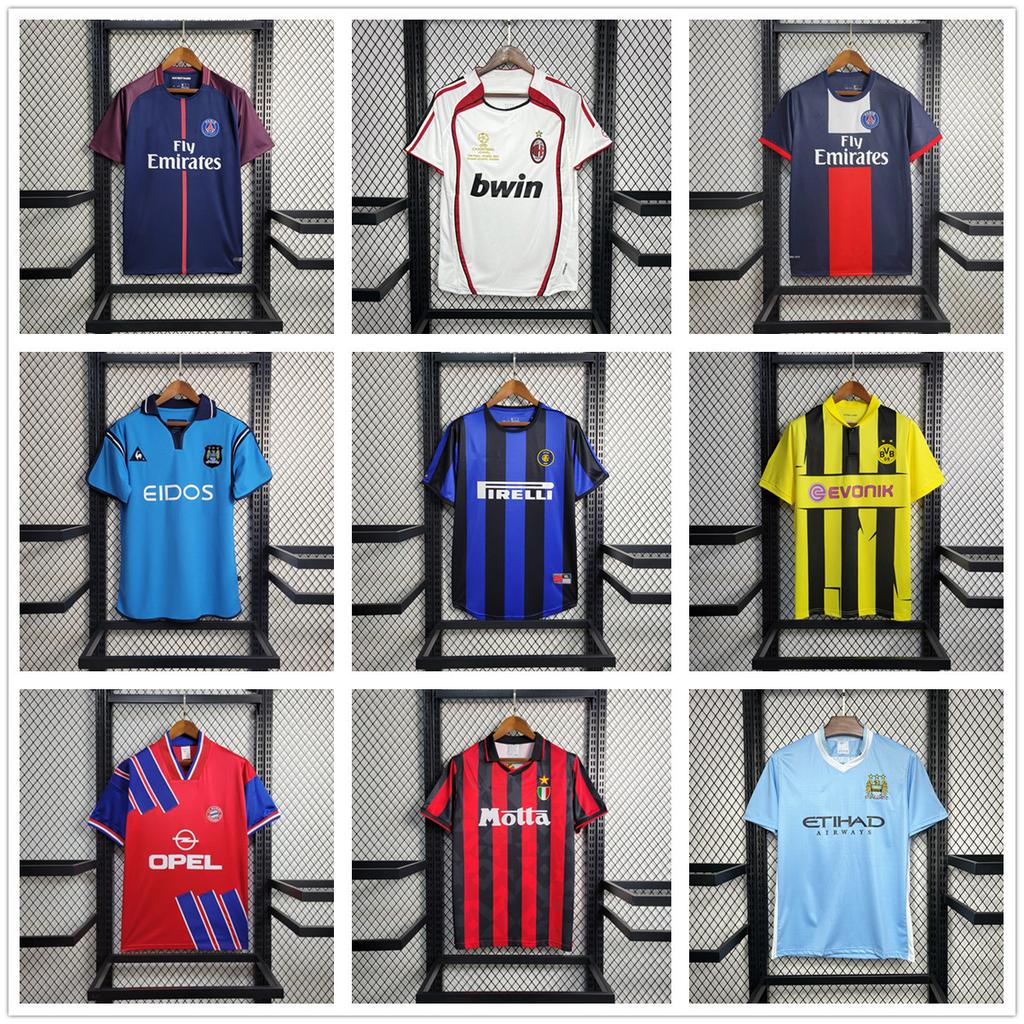 Vintage jersey Manchester City Paris Neymar Dotte AC number Kaka Santos Inter Milan jersey Thai version top