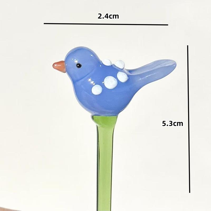 Handcrafted Floral Sculpture Hand-blown Glass Flower Bouquet Vase Mini Floral Decoration For Home Room Handmade Simulation