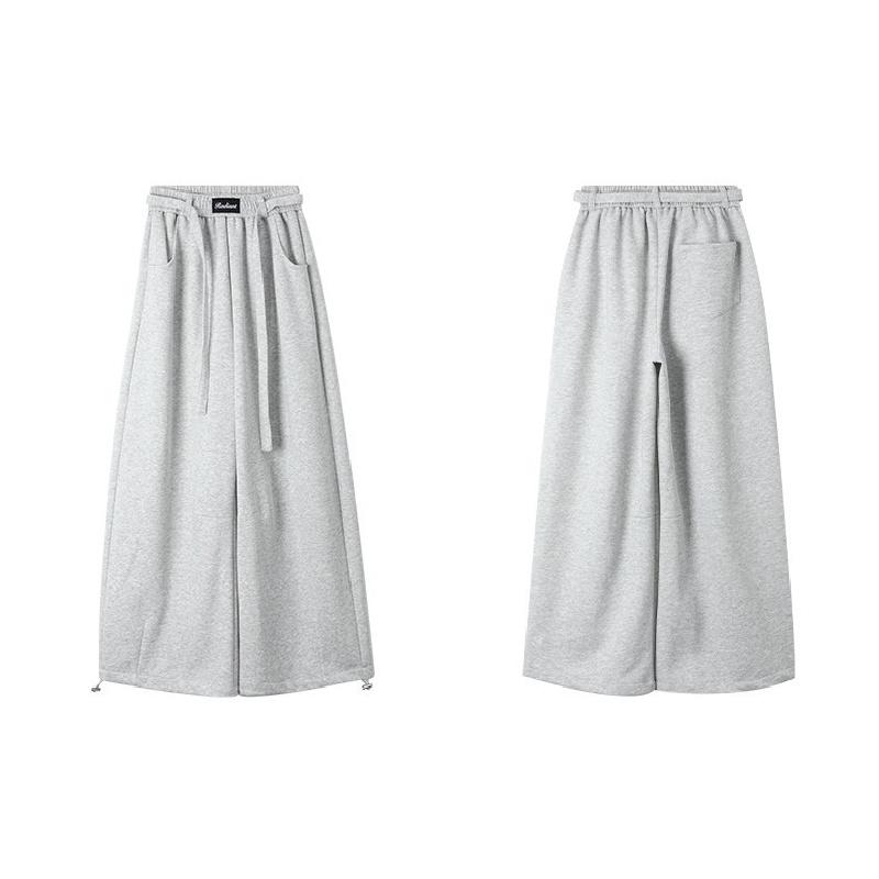 Women's Wide-Leg Casual Pants 2026 Spring/Autumn New Versatile Straight-Leg Slimming Loose Sports Trousers